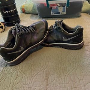 Purple & gray Nike air max, womens size 8